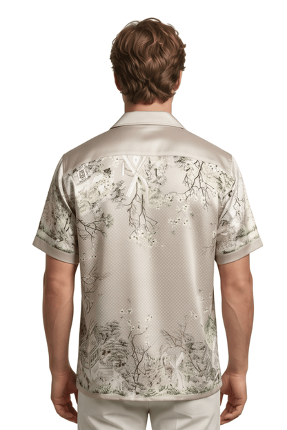 [48021-29] Resort Collar Short Sleeve Shirt