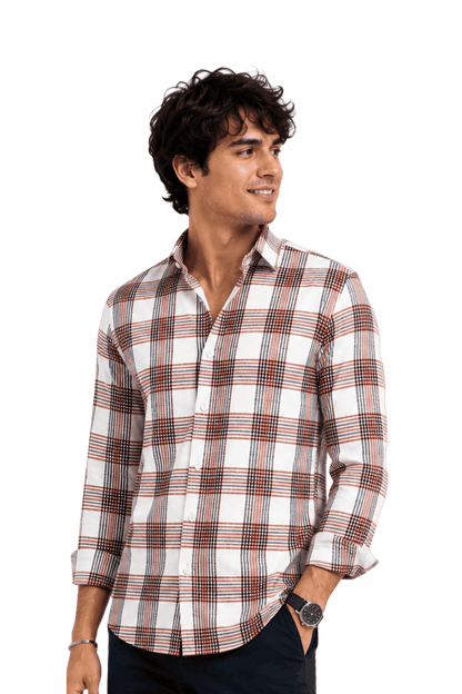 [48022-29] DT PRINTED DRESS SHIRT
