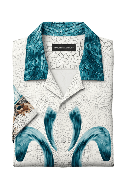 [48021-02] Resort Collar Short Sleeve Shirt