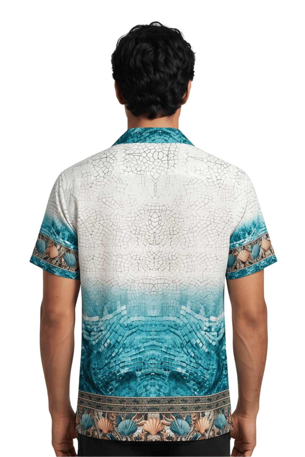 [48021-02] Resort Collar Short Sleeve Shirt