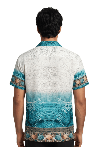 [48021-02] Resort Collar Short Sleeve Shirt