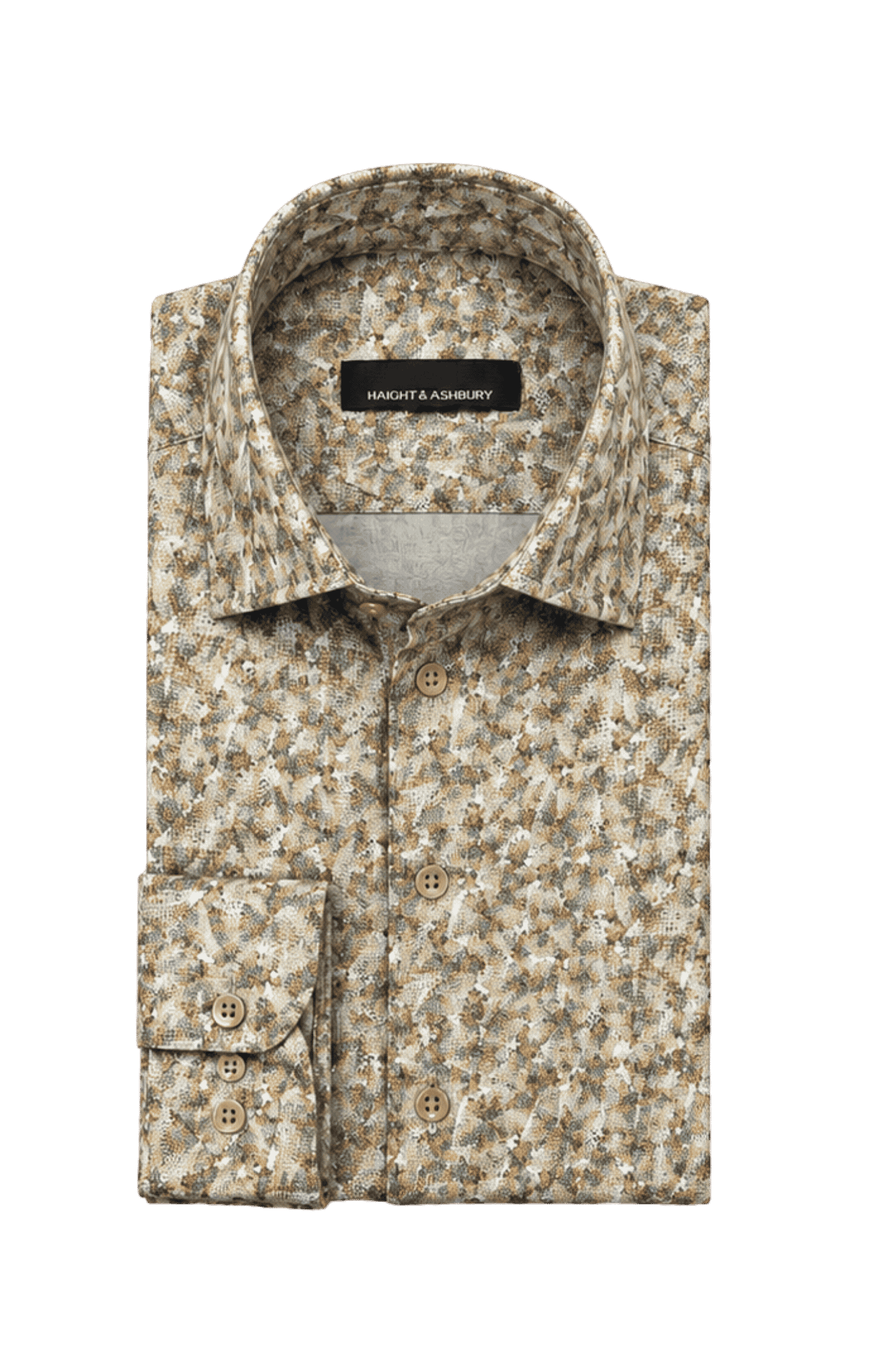 [48022-02] DT PRINTED DRESS SHIRT
