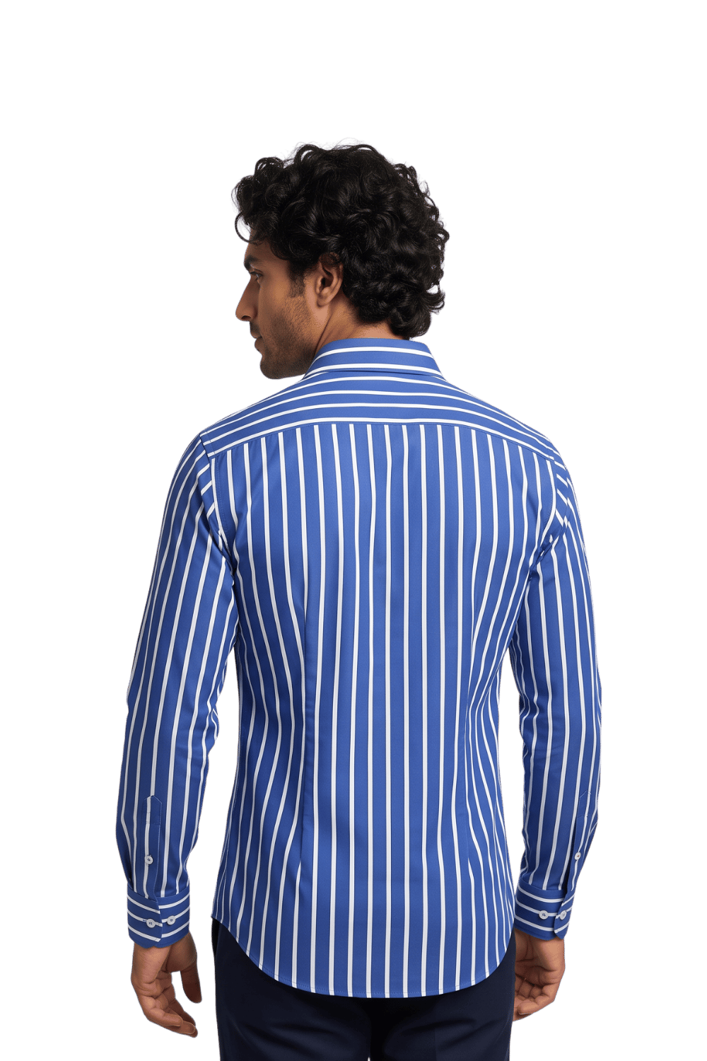[48026-2] LS BENGAL STRIPE DRESS SHIRT