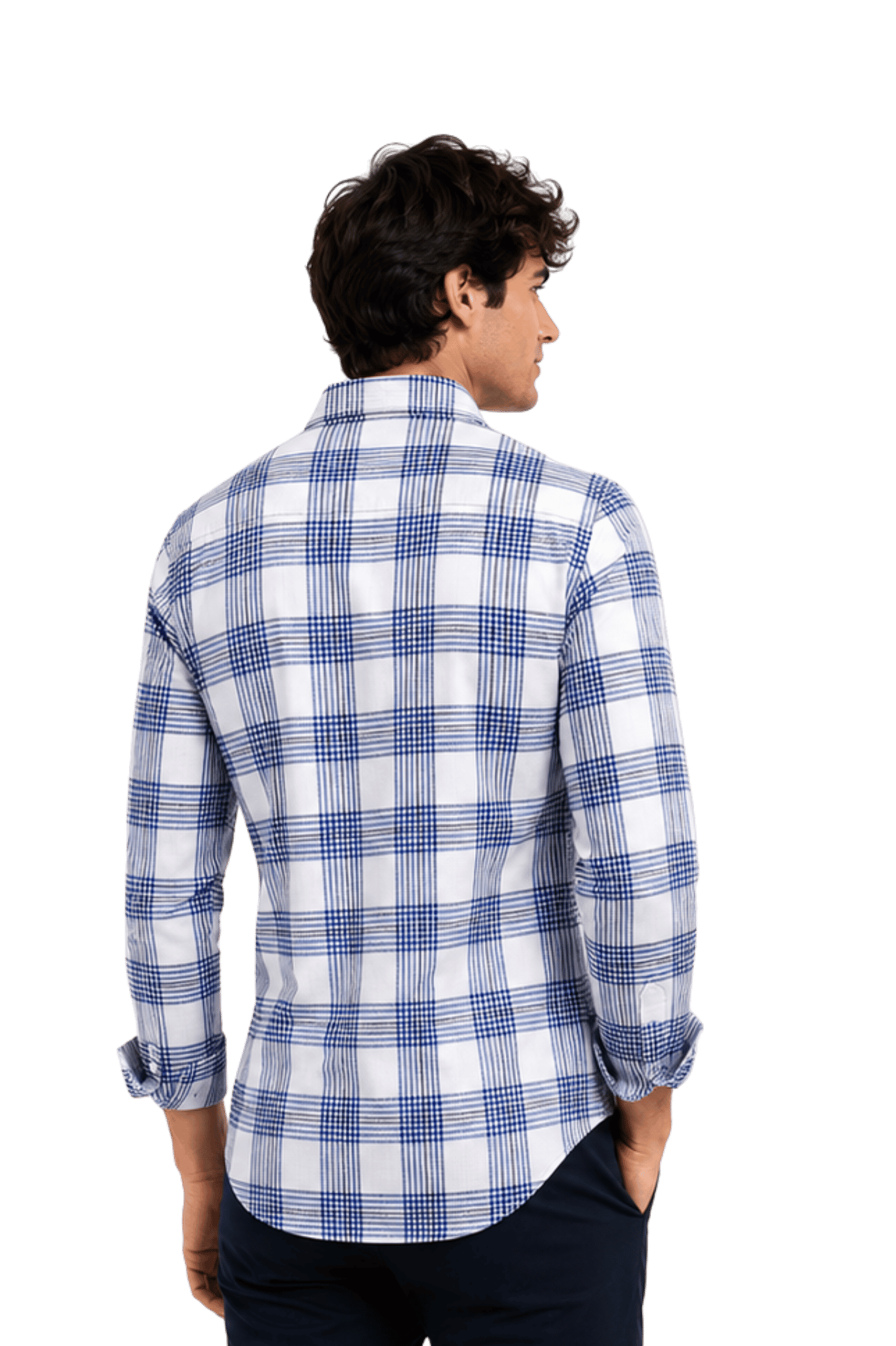 [48022-30] DT PRINTED DRESS SHIRT