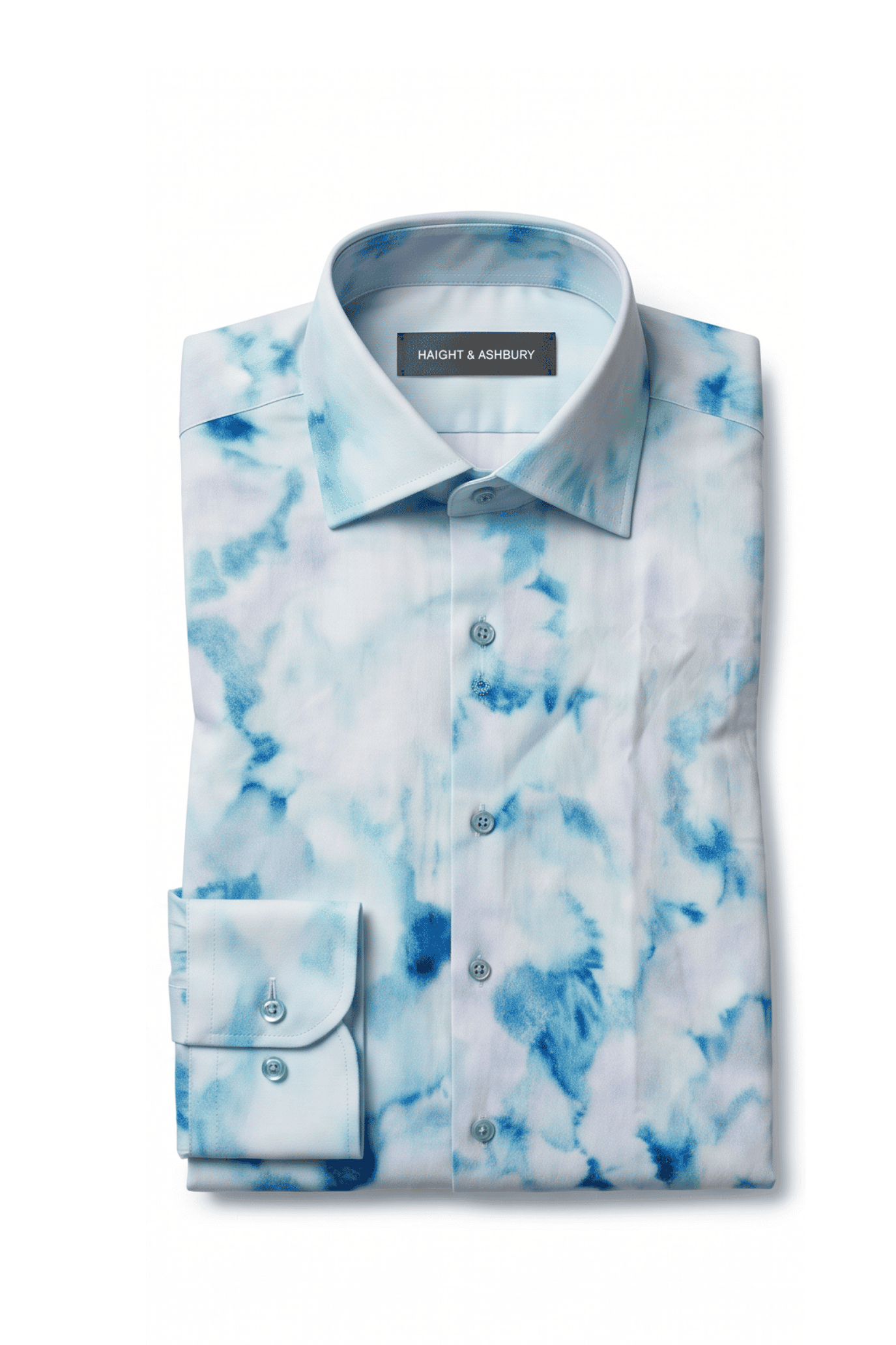 [48022-31] DT PRINTED DRESS SHIRT