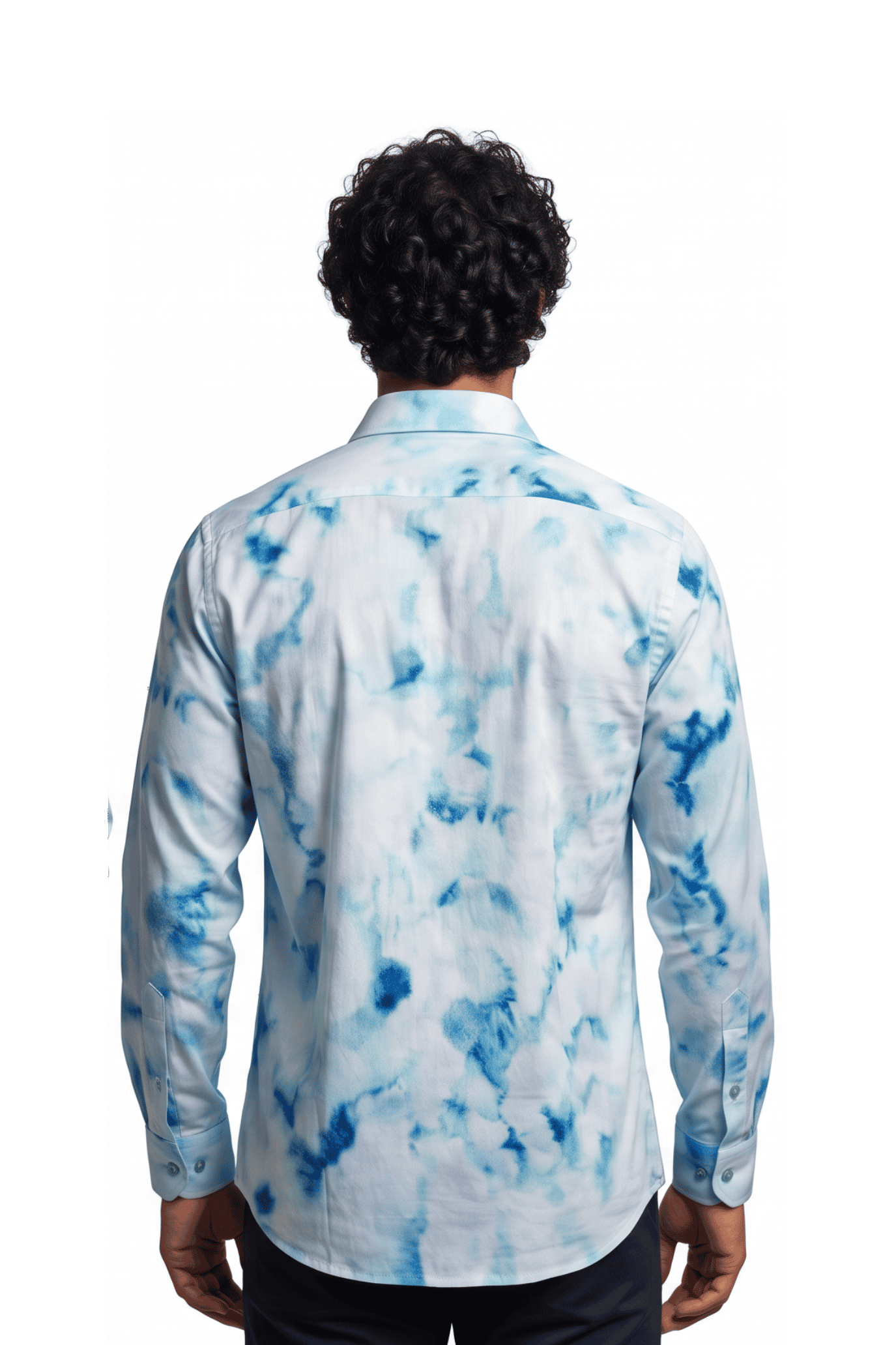 [48022-31] DT PRINTED DRESS SHIRT
