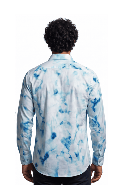 [48022-31] DT PRINTED DRESS SHIRT