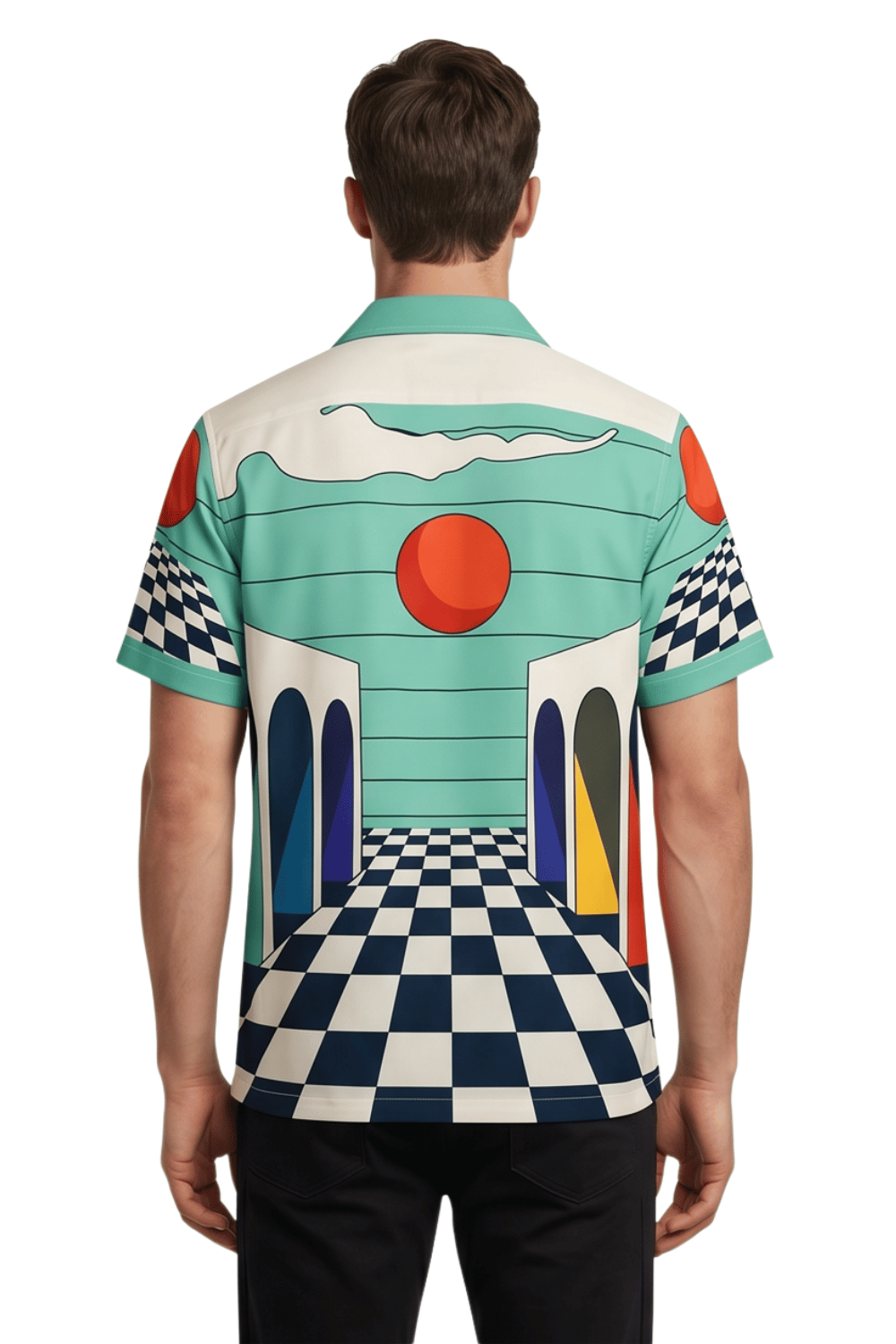 [48021-32] Resort Collar Short Sleeve Shirt