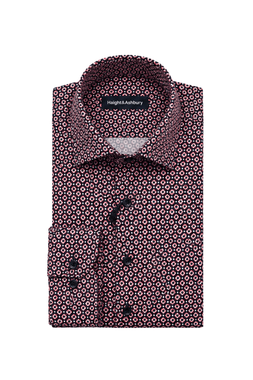 [48022-33] DT PRINTED DRESS SHIRT