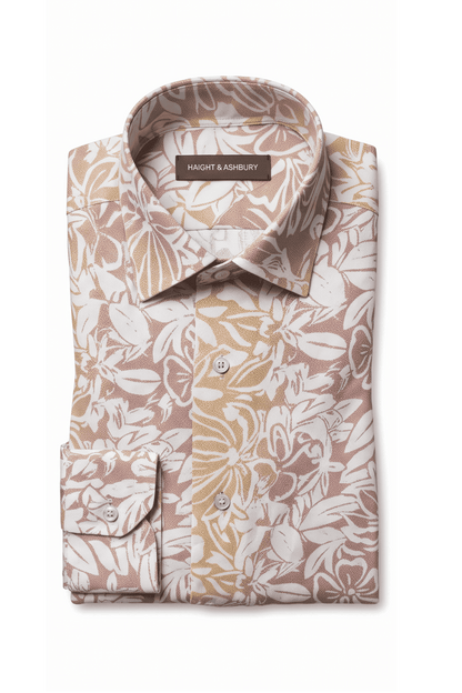[48022-35] DT PRINTED DRESS SHIRT
