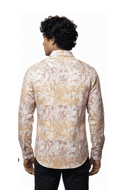 [48022-35] DT PRINTED DRESS SHIRT