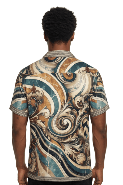 [48021-36] Resort Collar Short Sleeve Shirt