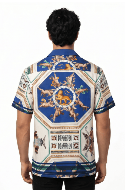 [48021-38]  Resort Collar Short Sleeve Shirt