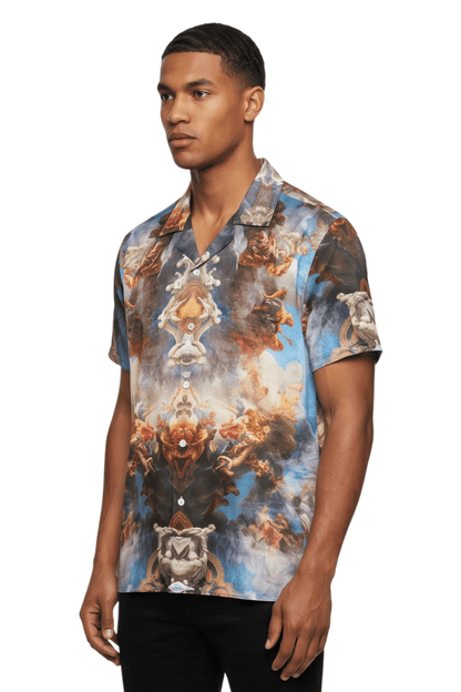 [48021-39] Resort Collar Short Sleeve Shirt