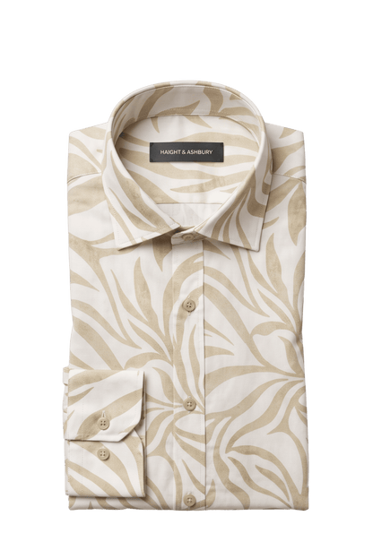 [48022-39] DT PRINTED DRESS SHIRT