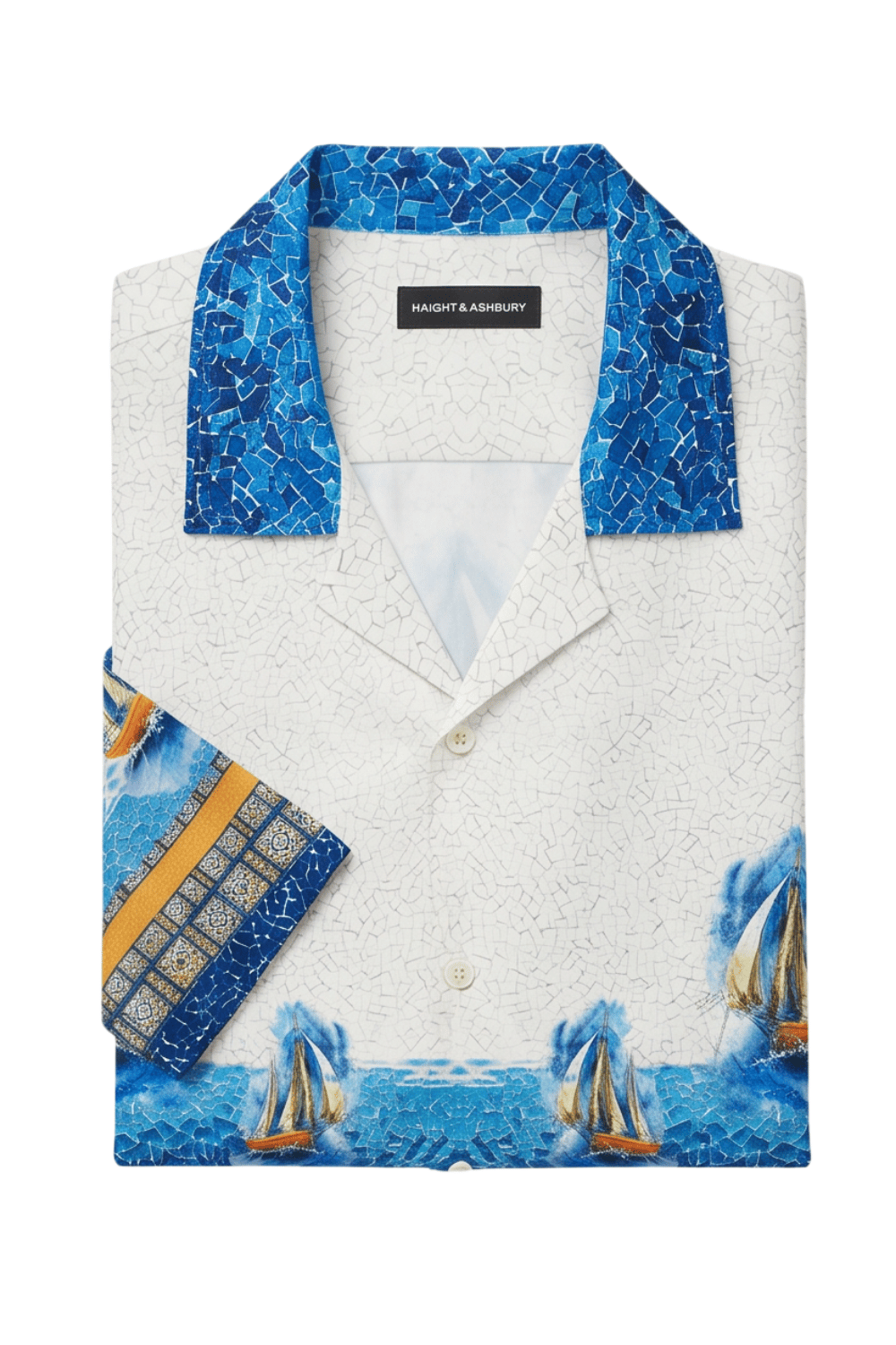 [48021-03] Resort Collar Short Sleeve Shirt