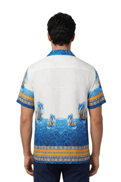 [48021-03] Resort Collar Short Sleeve Shirt