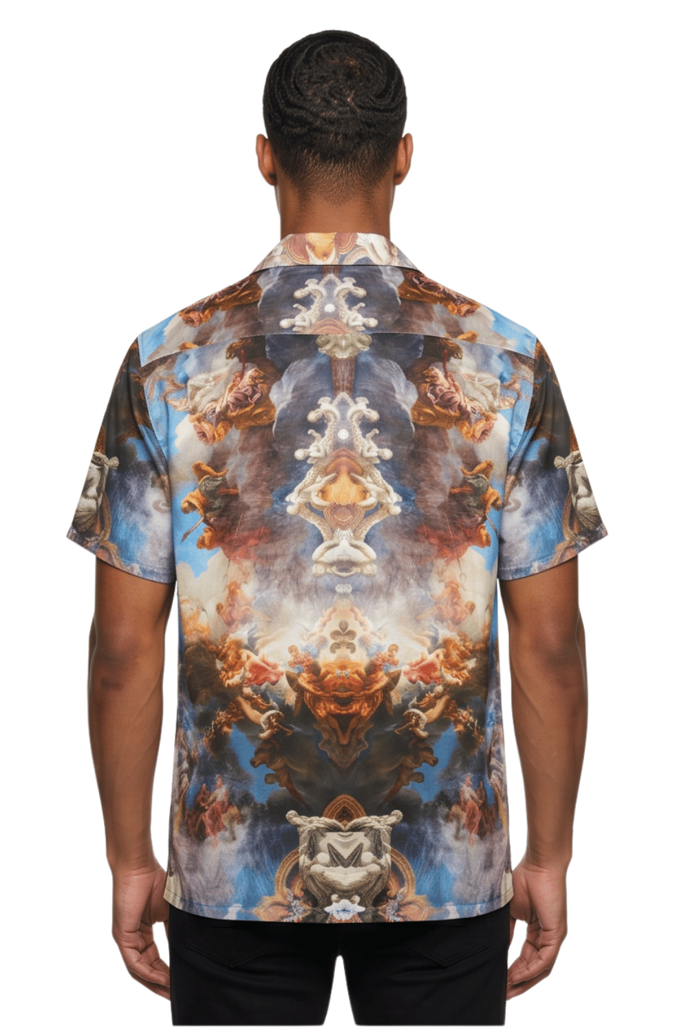 [48021-39] Resort Collar Short Sleeve Shirt