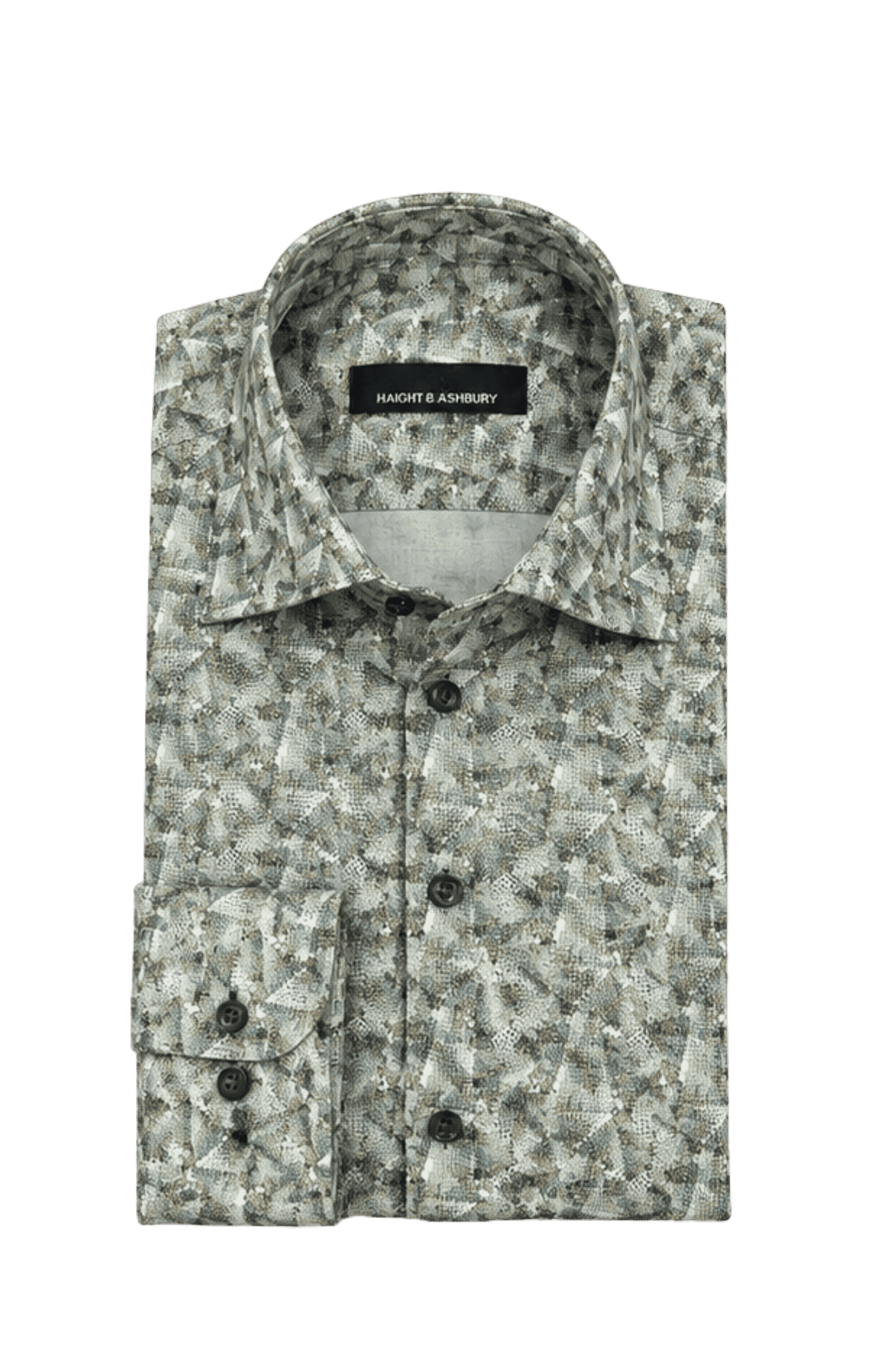 [48022-03] DT PRINTED DRESS SHIRT