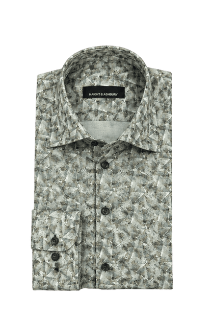[48022-03] DT PRINTED DRESS SHIRT