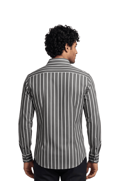 [48026-3] LS BENGAL STRIPE DRESS SHIRT
