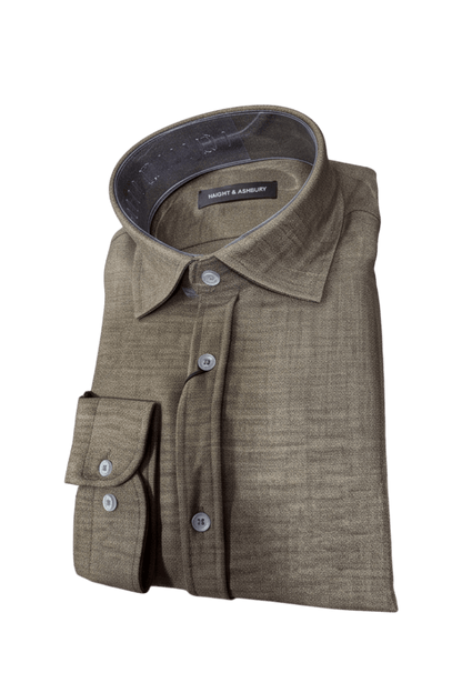 [48017-39] LS MICRO CRIMP SHIRT