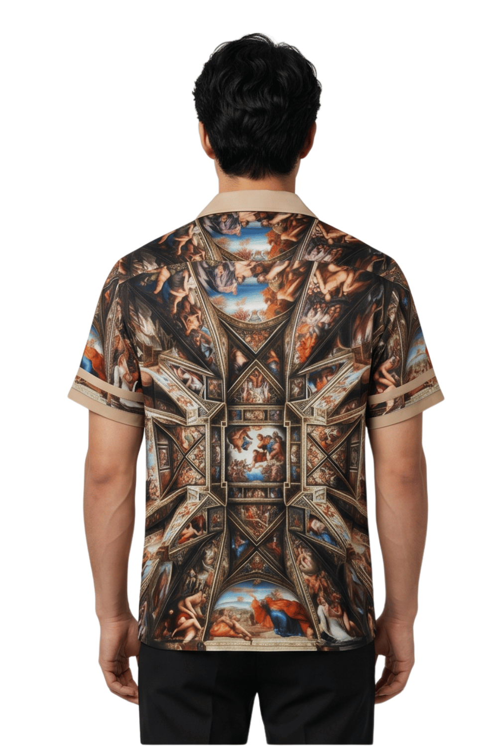 [48021-40] Resort Collar Short Sleeve Shirt