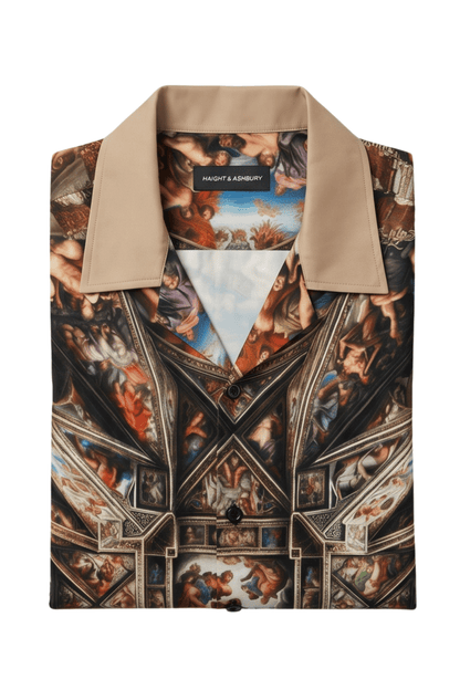 [48021-40] Resort Collar Short Sleeve Shirt