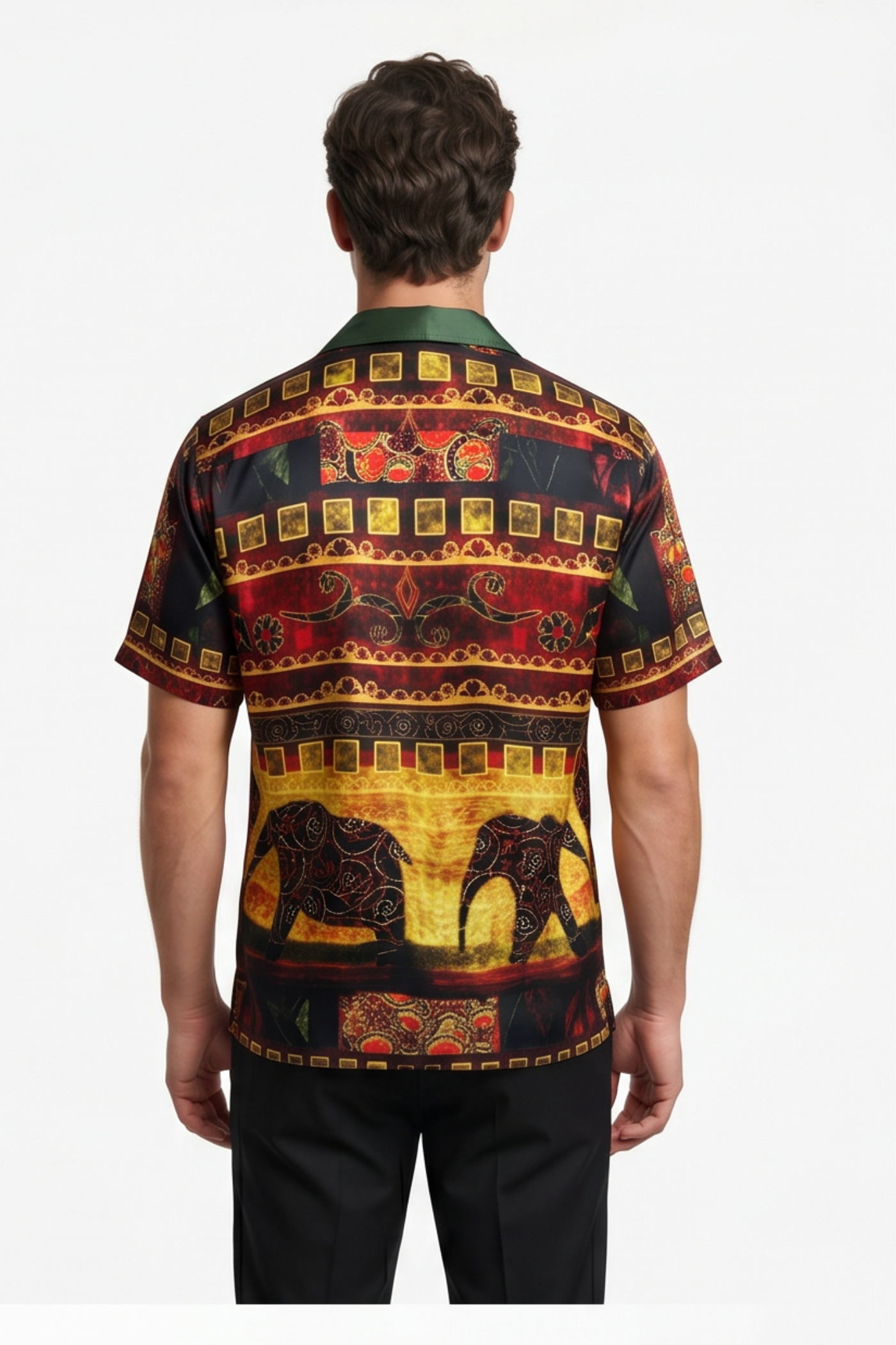 [48021-41] Resort Collar Short Sleeve Shirt