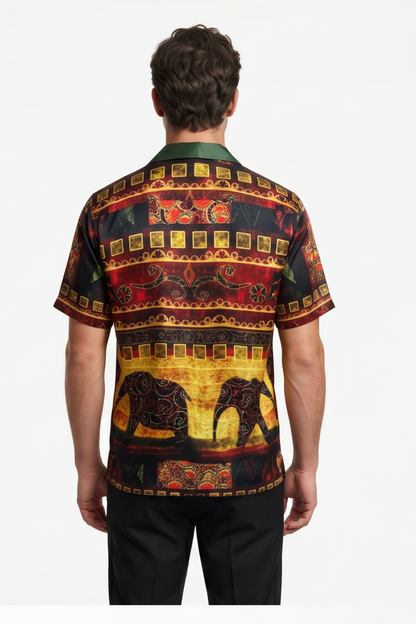 [48021-41] Resort Collar Short Sleeve Shirt