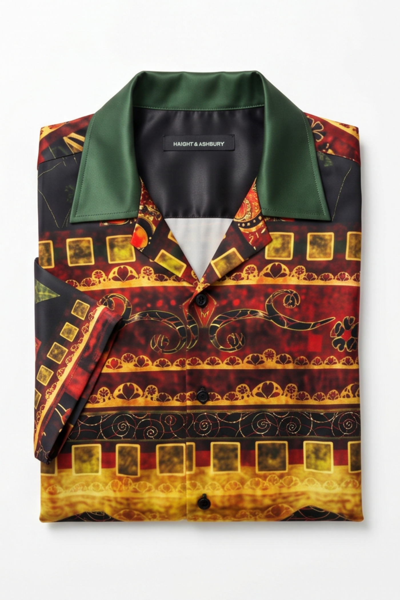 [48021-41] Resort Collar Short Sleeve Shirt