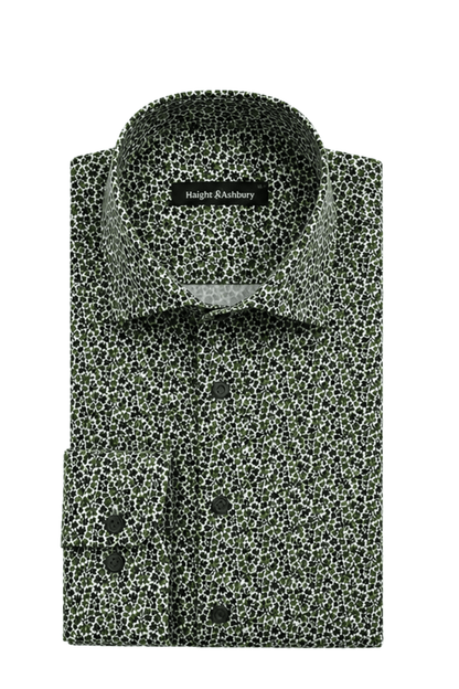 [48022-41] DT PRINTED DRESS SHIRT