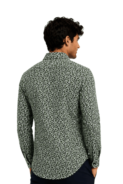 [48022-41] DT PRINTED DRESS SHIRT