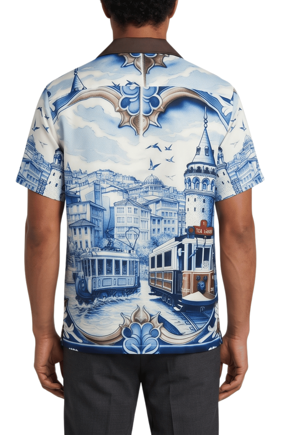 [48021-42] Resort Collar Short Sleeve Shirt