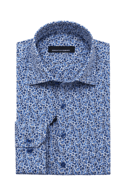 [48022-43] DT PRINTED DRESS SHIRT