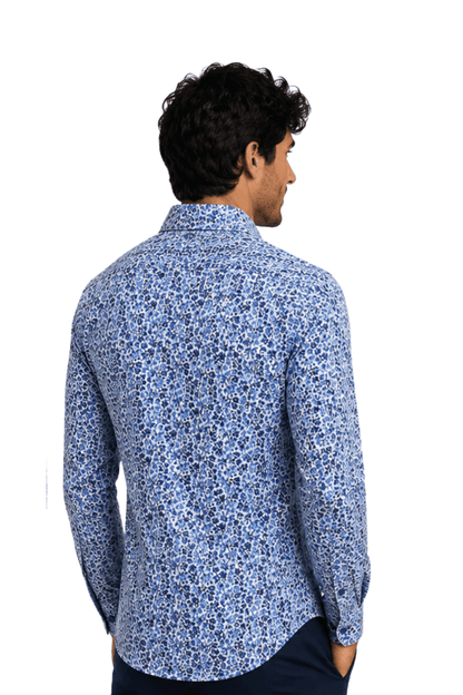 [48022-43] DT PRINTED DRESS SHIRT