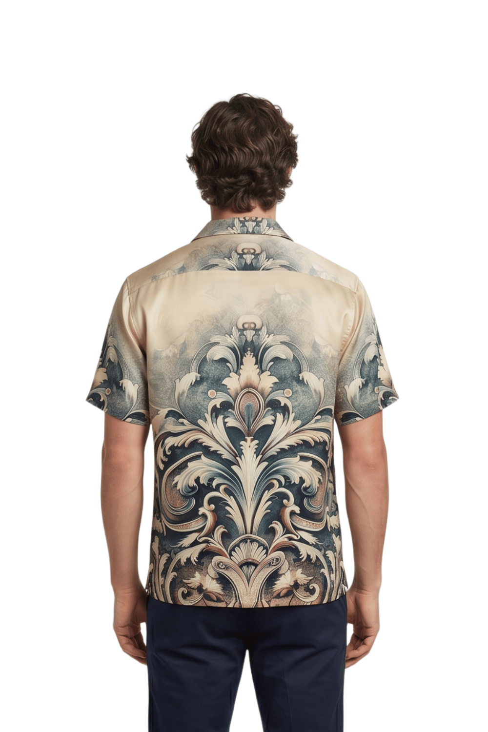 [48021-44] Resort Collar Short Sleeve Shirt