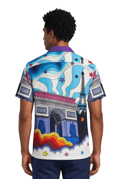 [48021-45] Resort Collar Short Sleeve Shirt