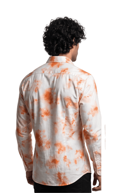 [48022-45] DT PRINTED DRESS SHIRT