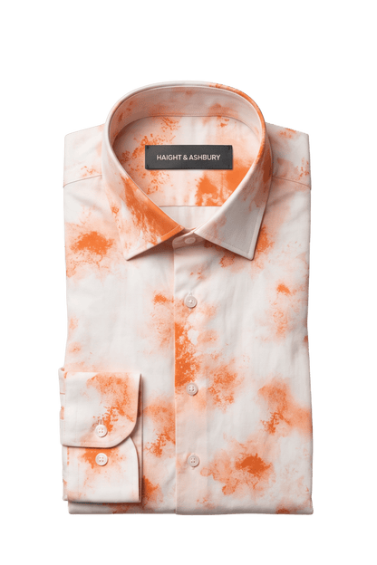 [48022-45] DT PRINTED DRESS SHIRT