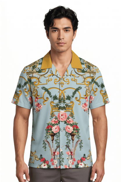 [48021-46] Resort Collar Short Sleeve Shirt