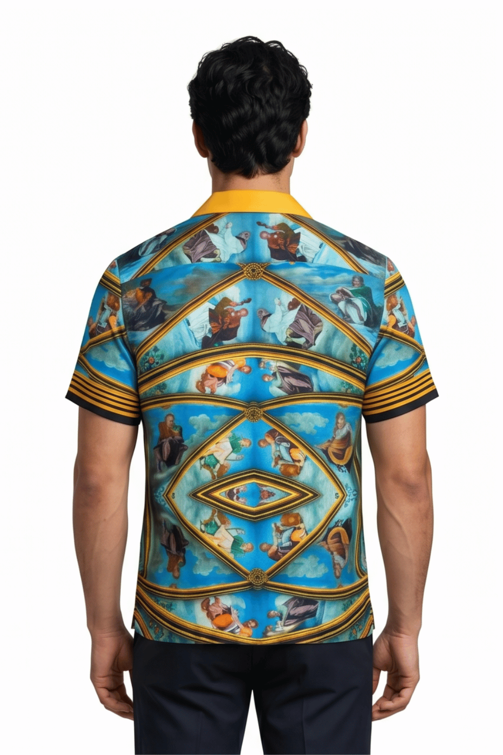 [48021-48] Resort Collar Short Sleeve Shirt