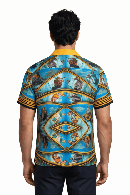 [48021-48] Resort Collar Short Sleeve Shirt