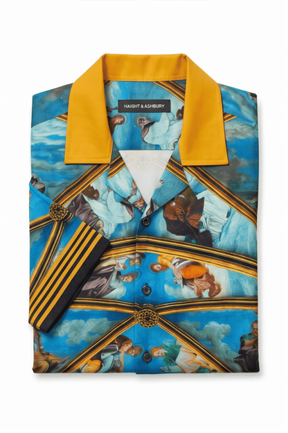 [48021-48] Resort Collar Short Sleeve Shirt