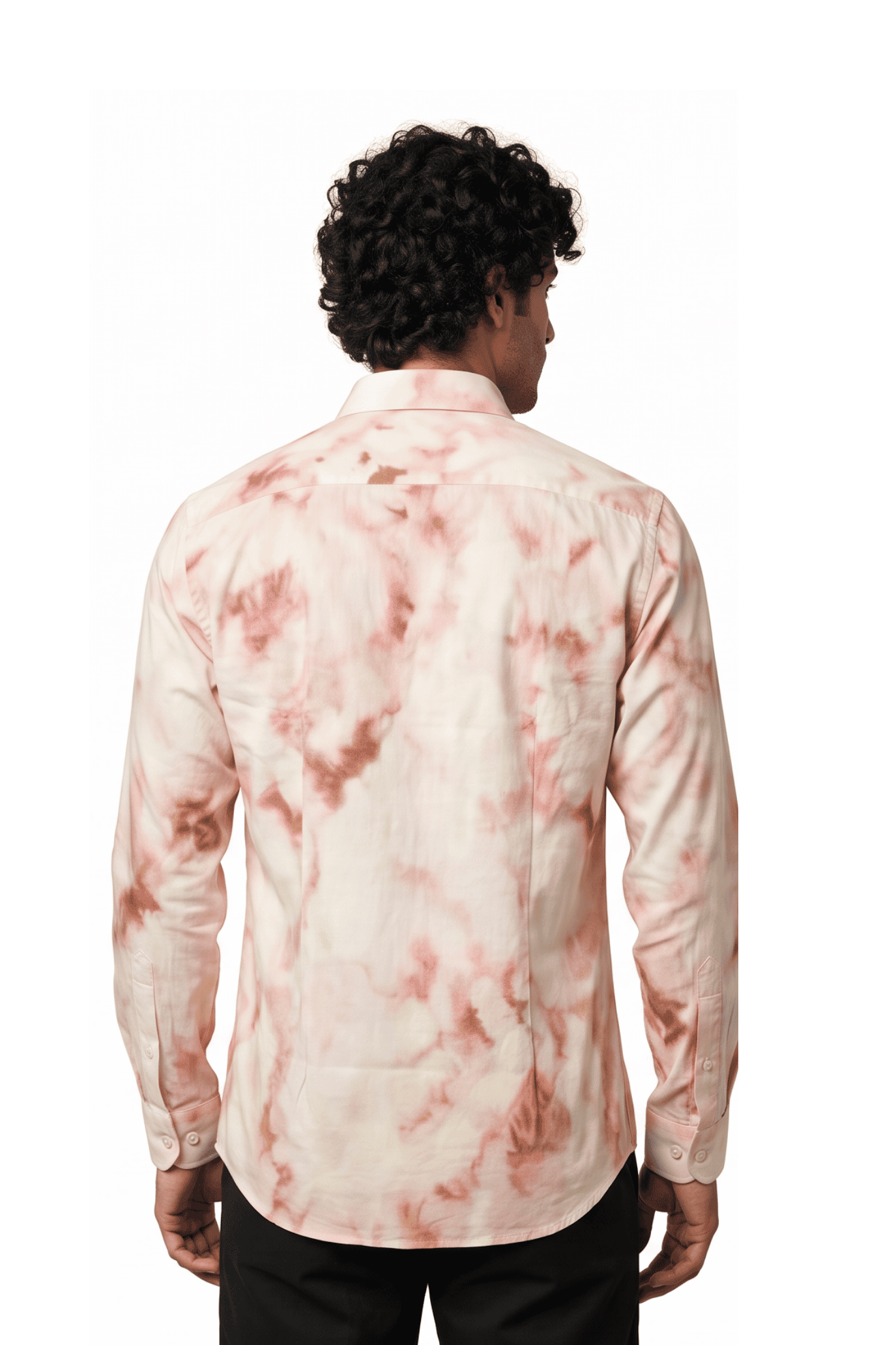 [48022-48] DT PRINTED DRESS SHIRT