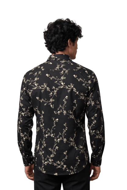 [48022-49] DT PRINTED DRESS SHIRT