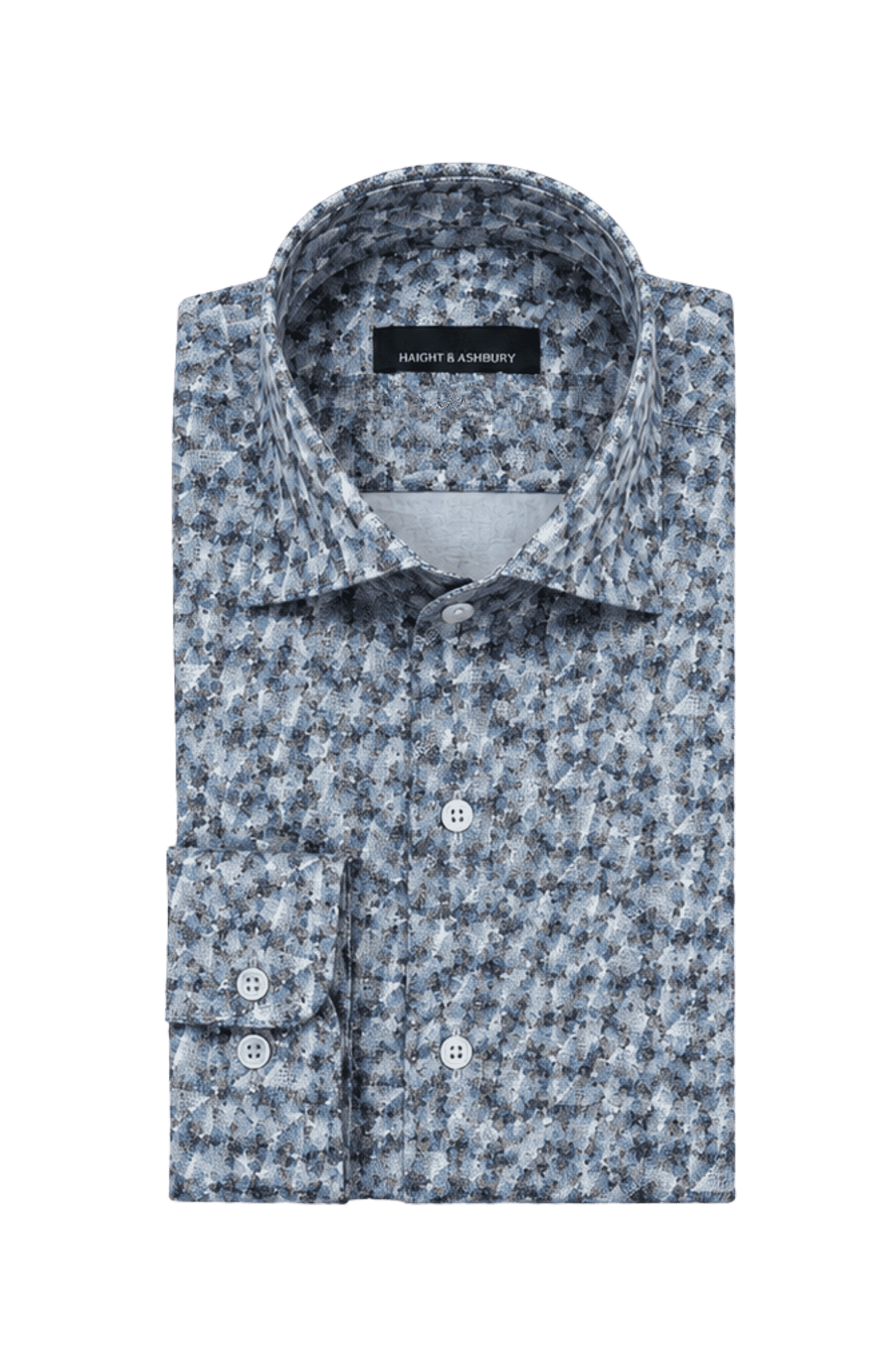 [48022-04] DT PRINTED DRESS SHIRT