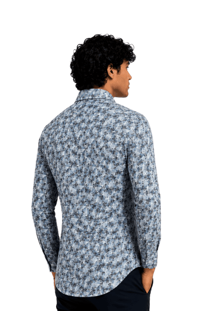 [48022-04] DT PRINTED DRESS SHIRT