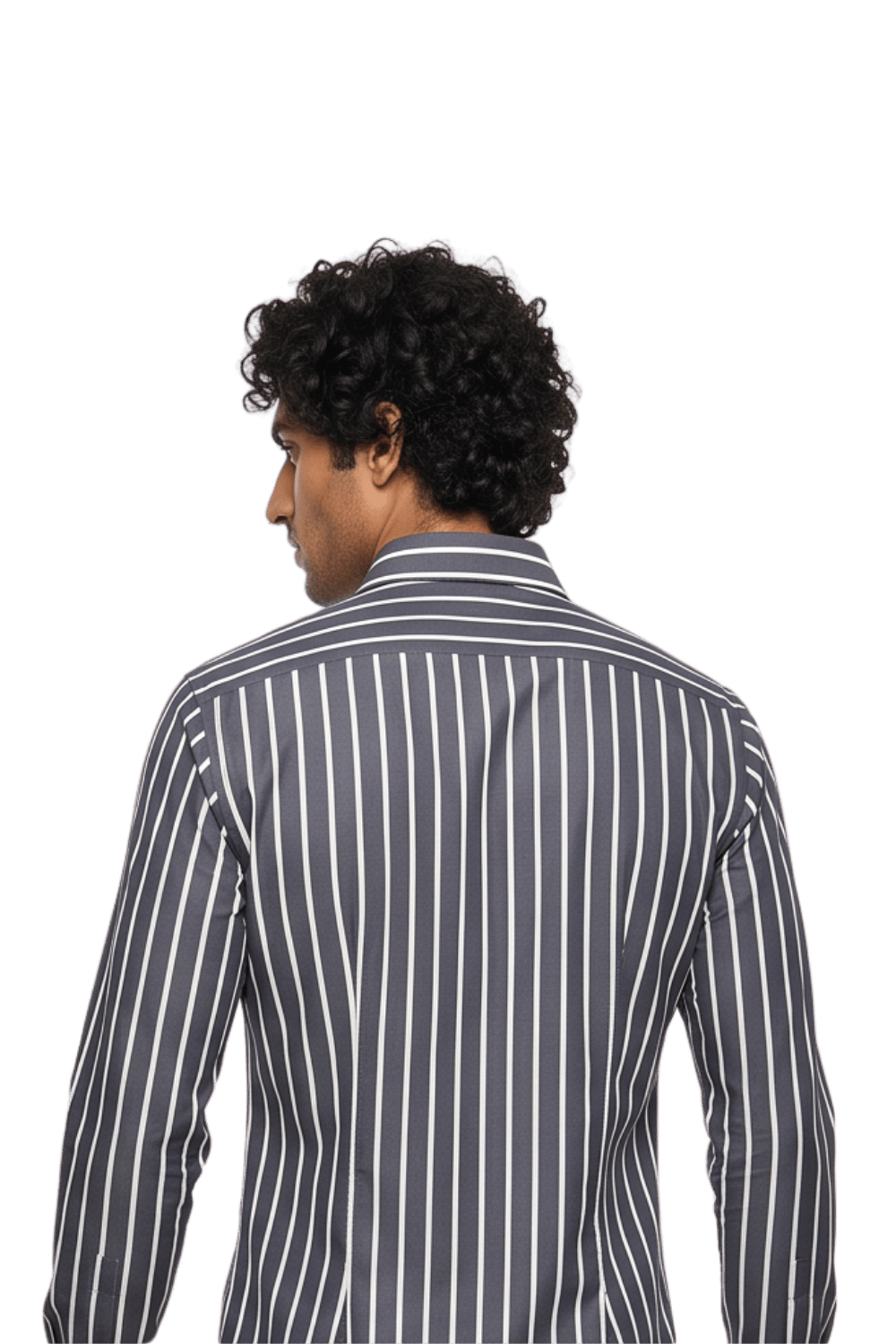 [48026-4] LS BENGAL STRIPE DRESS SHIRT