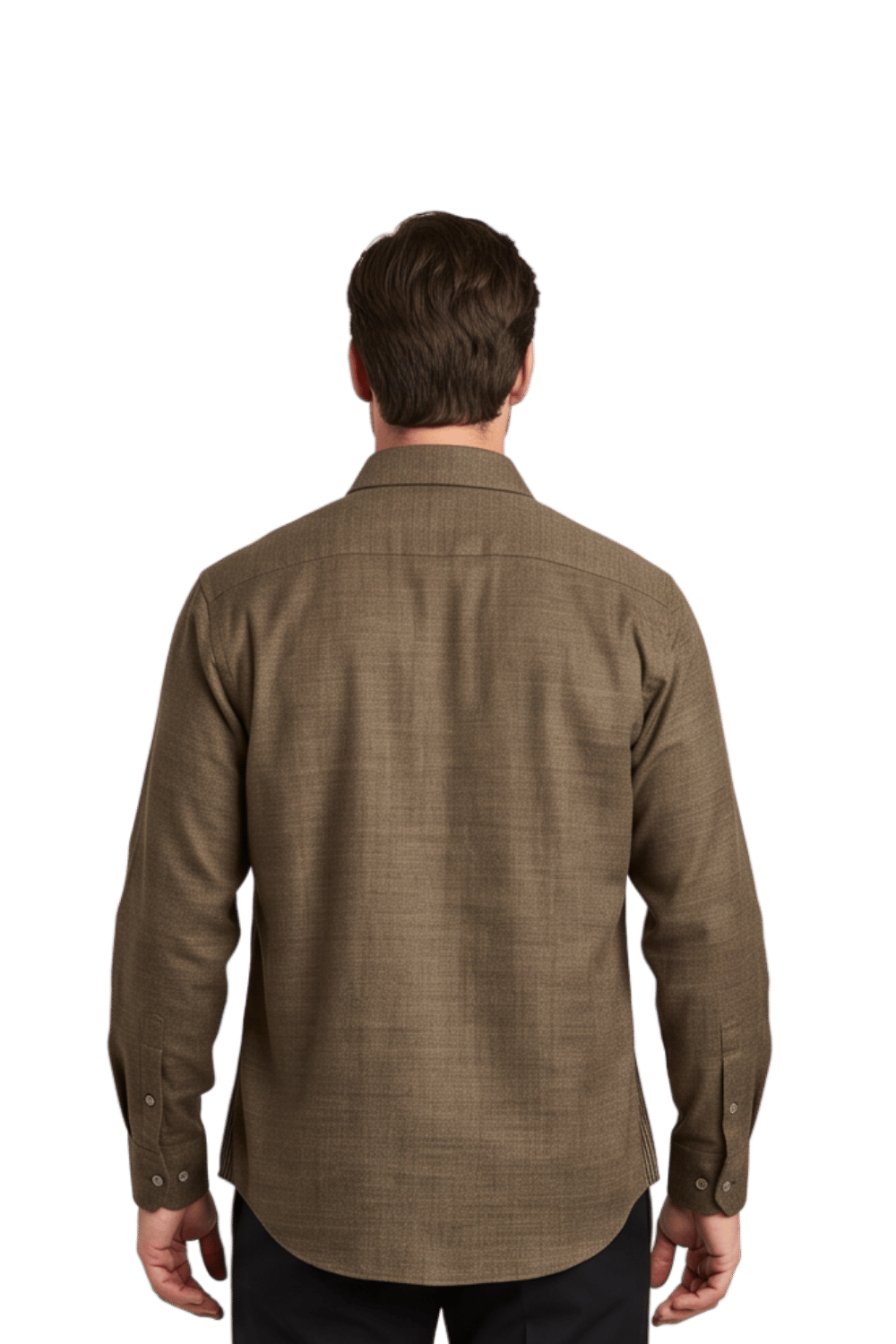 [48017-39] LS MICRO CRIMP SHIRT
